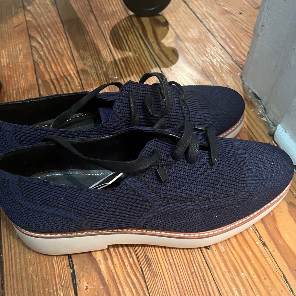 Zara Blue Oxfords Sz 10